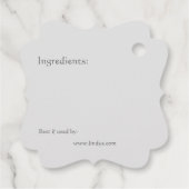 Küchenkochkonditionierung Canning Jar Price Geschenkanhänger (Rückseite)