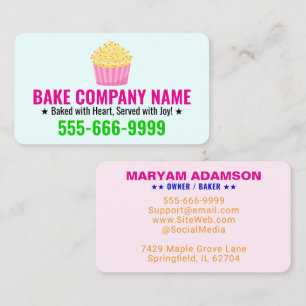 Kuchenkonditorei-Logo & Slogan   Professionelle Fi Visitenkarte