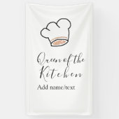 Küchenkönigin Chef kochen Name Krone  Banner (Vertikal)