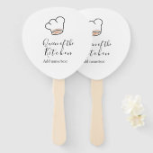 Küchenkönigin Chef kochen Name Krone  Fächer (Vorne und Hinten)