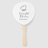 Küchenkönigin Chef kochen Name Krone  Fächer (Rückseite)