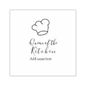 Küchenkönigin Chef kochen Name Krone Gummistempel (Prägung)