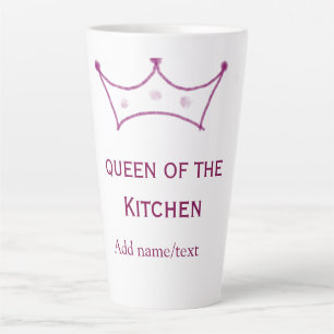 Küchenkönigin Mauve Krone Koch Chef Name Milchtasse