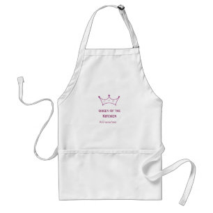 Küchenkönigin Mauve Krone Koch Chef Name Schürze