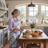 Küchenkräuter und Lavendel-Muster Schürze