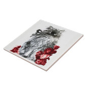 KÜCHENKÜCHE, MIT WEISSEN ROTE ROSEN KÜCHE FLIESE (Seite)