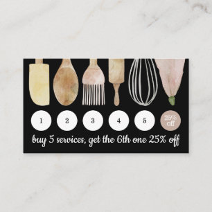 Kuchenkuchen-Loyalität für die Konditorei Visitenkarte