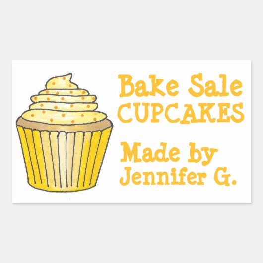 Kuchenkuchen Personalisiert gebacken mit Aufkleber (Vorderseite)