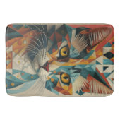 KÜCHENKÜCHENKÜCHE ABSTRAKT GEOMETRISCHER KUBISCH BADEMATTE (Vorderseite)