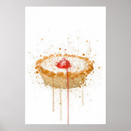Kuchenkunst-Druck 'Cherry Bakewell' Poster