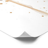 Kuchenkunst-Druck 'Karottenkuchen' Poster (Ecke)