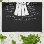 Küchenkunst Italienische Espresso-Kaffeekanne Geschirrtuch (Gefaltet)