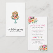 Kuchenladen, Gebäck, Bäckerei, Kochgeschirr Visitenkarte (Vorne/Hinten)