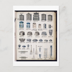 Küchenlager und Küchenutensilien aus einem Fachkat Postkarte