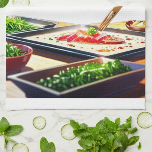 Küchenlappen Geschirrtuch (Gefaltet)