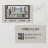 Küchenlieferant, Cabinetry, Brown Card Visitenkarte (Vorne/Hinten)