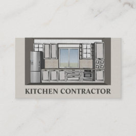 Küchenlieferant, Cabinetry, Brown Card Visitenkarte