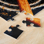 Küchenlöffel verschiedener aromatischer Gewürze Puzzle (Seite)