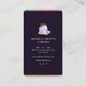 Kuchenlogos personalisiert visitenkarte (Rückseite)