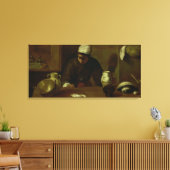 Küchenmädchen mit dem Abendessen bei Emmaus, c.161 Leinwanddruck (Insitu (Wohnzimmer))