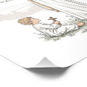 Küchenmadonna, katholischer Fotodruck (Ecke)