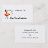 Küchenmagier Custom Retro Business Card Visitenkarte (Vorne/Hinten)