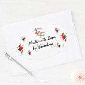 Küchenmagier Custom Retro Kochsticker Ovaler Aufkleber (Umschlag)