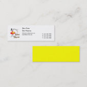 Küchenmagier Retro-Visitenkarte Mini Visitenkarte (Vorne/Hinten)