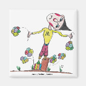 Küchenmagnet mit Cartoon Art Magnet (Vorne)