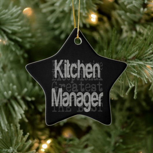 Küchenmanager Extraordinaire Keramik Ornament (Baum)