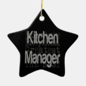 Küchenmanager Extraordinaire Keramik Ornament (Vorne)