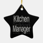 Küchenmanager Extraordinaire Keramik Ornament (Hinten)
