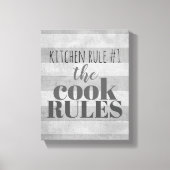 Küchenmauer Spaß Leinwand Typografie (Vorderseite)