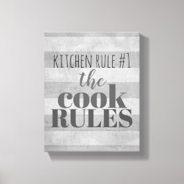 Küchenmauer Spaß Leinwand Typografie