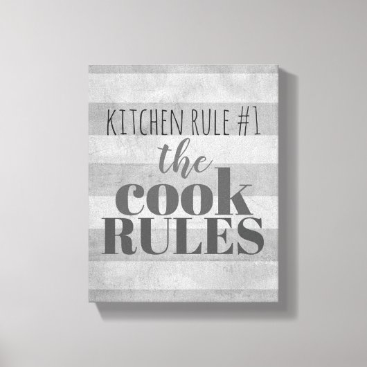 Küchenmauer Spaß Leinwand Typografie (Vorderseite)