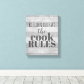 Küchenmauer Spaß Leinwand Typografie (Insitu (Holzboden))