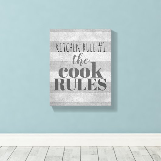 Küchenmauer Spaß Leinwand Typografie (Insitu (Holzboden))