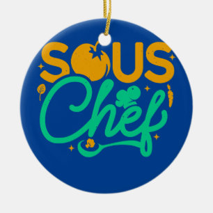Küchenmeister Kulinarischer Assistent Chefs Küche Keramik Ornament