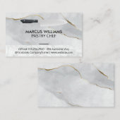 Küchenmesser | MarmorVisitenkarte Visitenkarte (Vorne/Hinten)