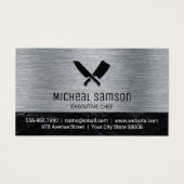 Küchenmesser | Metall gebürstet (Vorderseite)