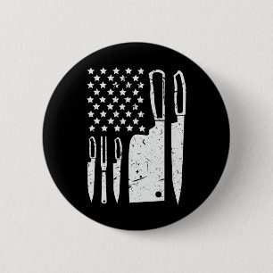 Küchenmesser-Set Hemd Patriotische amerikanische F Button