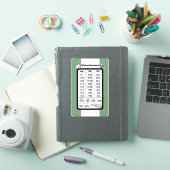 Küchenmesserhilfe auf dem Aufkleber (iPad Hülle)