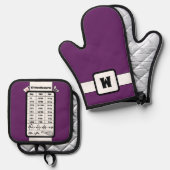 Küchenmessgerät Ofenhandschuh & Topflappen-Set (Vorderseite/Rückseite)