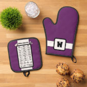 Küchenmessgerät Ofenhandschuh & Topflappen-Set (Oben Unten)