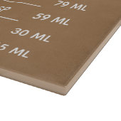 Küchenmessung Umrechnungs-Liste Bäckerei Schneidebrett (Ecke)