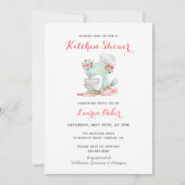 Kuchenmischer Küche Brautdusche Einladung (Vorderseite)