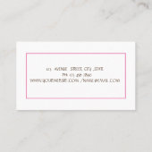 Kuchenmischer,Whisk,Button-Bäckerei-Blume Visitenkarte (Rückseite)