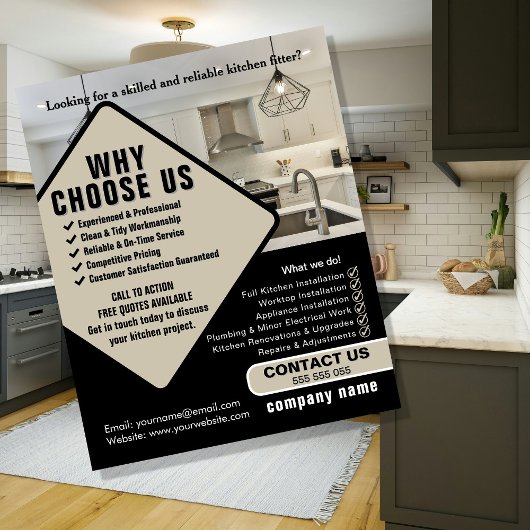 Küchenmonteur Flyer – Professionelle Kücheninstall