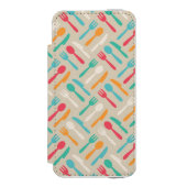 Küchenmuster 3 incipio iPhone Geldbeutel-Hülle (Folio Vorderseite)