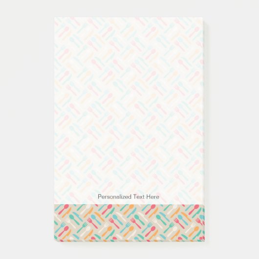 Küchenmuster 3 post-it klebezettel (Vorderseite)